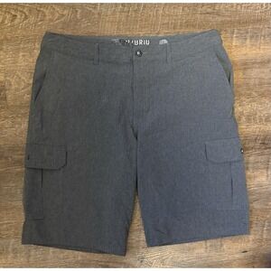 BKE Hybrid Cargo Shorts Men's Size 34/10  Gray‎ Standard Fit